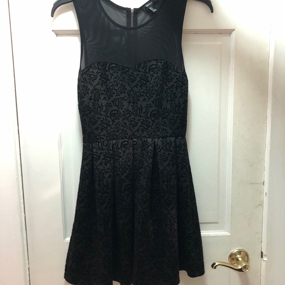 Forever 21 velvet and mesh dress